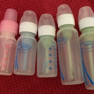 Dr. Brown's Baby Bottles Set - Pink, Blue, Green